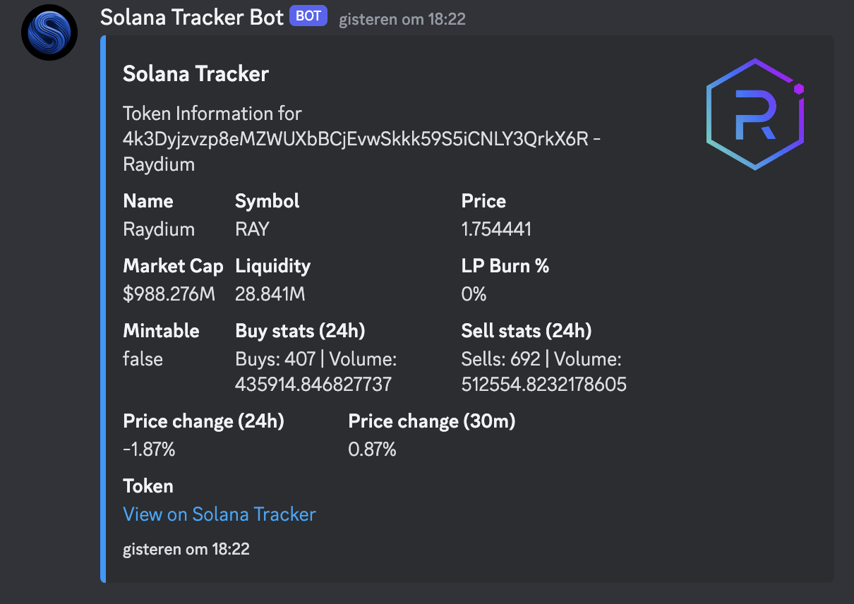 Retrieve Token Information