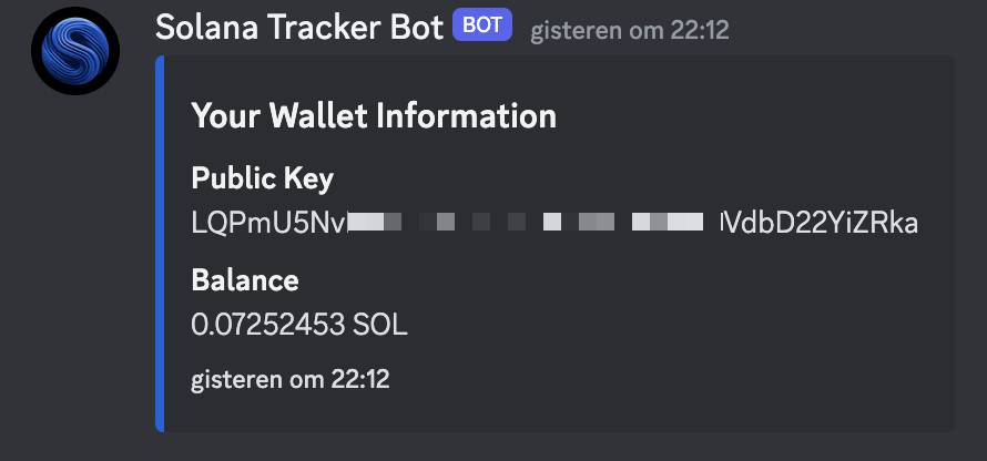 Wallet Info